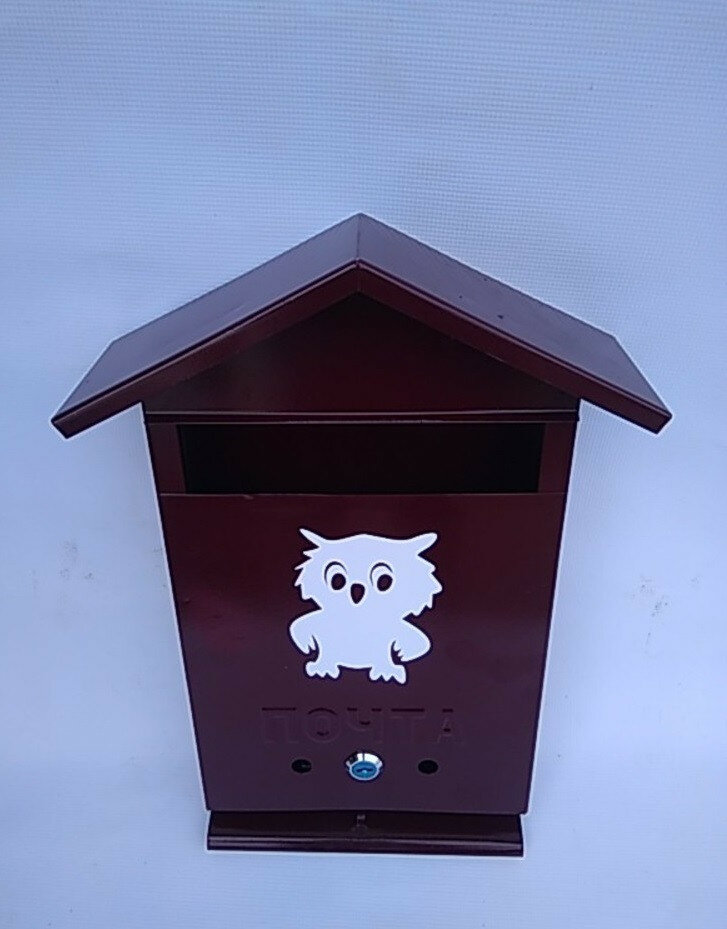 Ящик почтовый малый с замком "домик" - фотография № 1