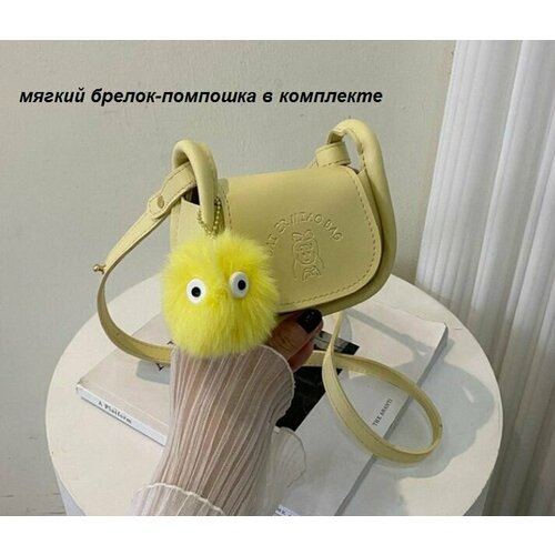 фото Сумка клатч , фактура гладкая, желтый bottoncini