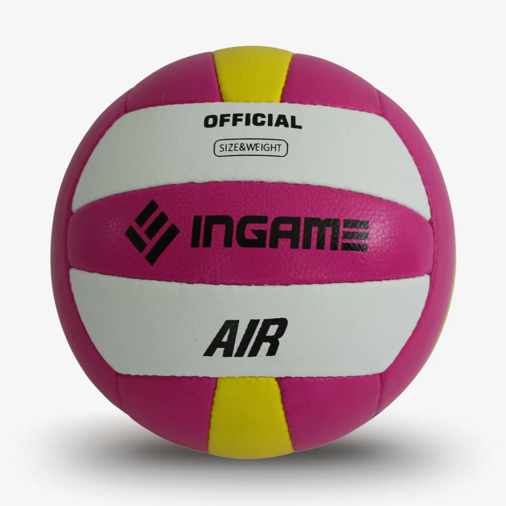 Мяч волейбольный INGАME AIR, розовый/желтый