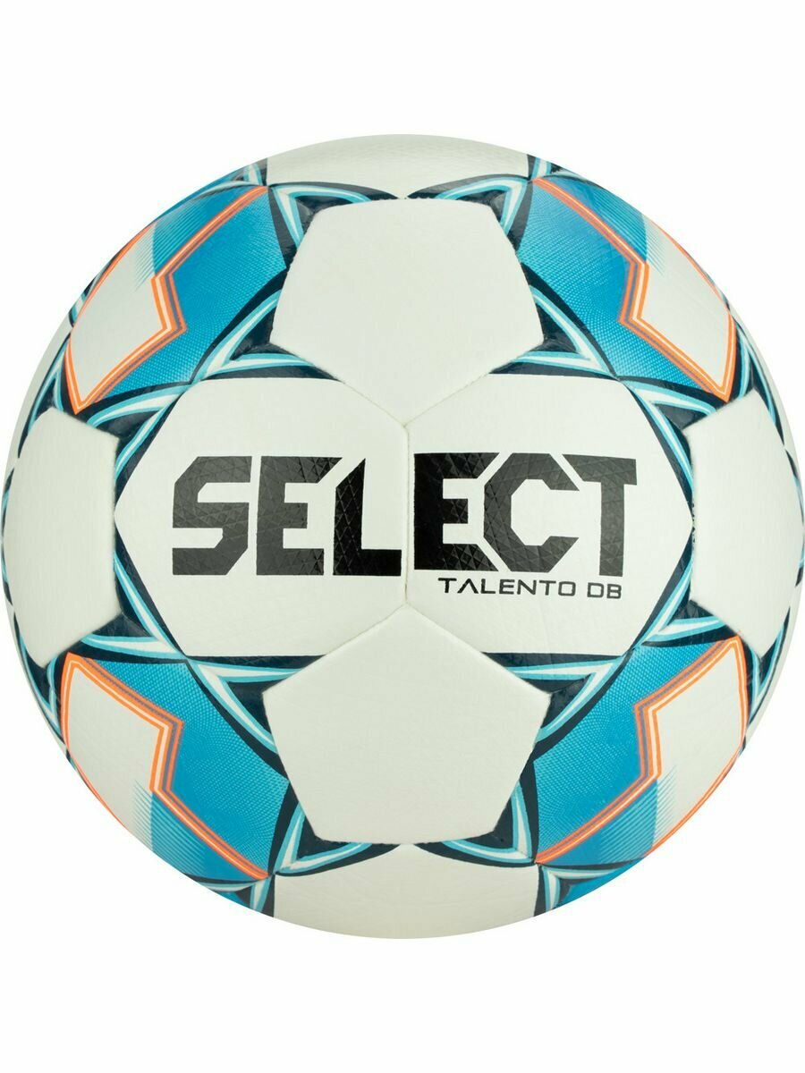 Мяч футб. SELECT Talento DB V22, 0775846200, р.5, 32п, ПУ, гибрид. сш, бело-сине-голубой