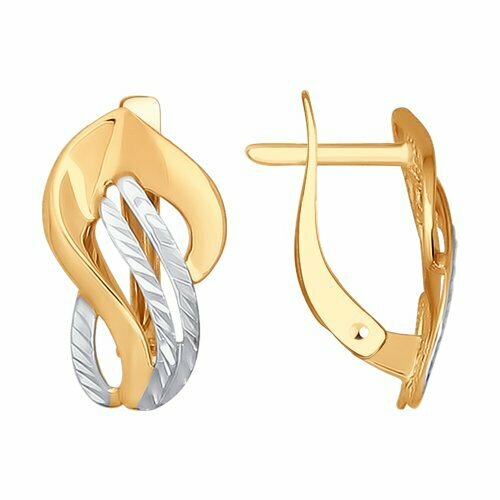 Серьги Thing Jewelry, красное золото, 585 проба, золотой