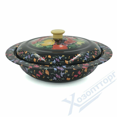 Миска нерж с крышкой 32см с рисунком OLS-022-29 1539₽