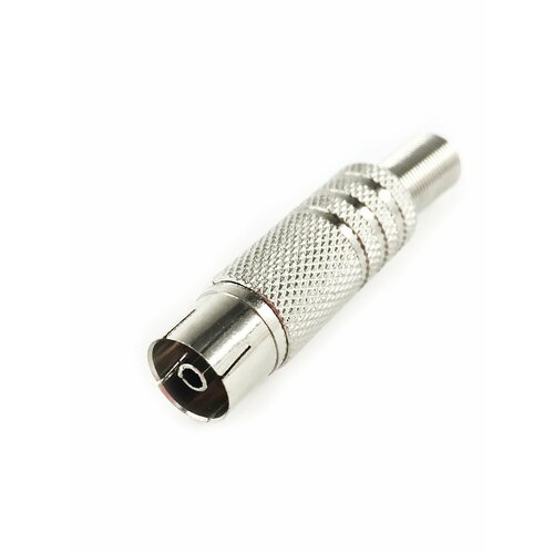 Разъем телевизионный гнездо металл на кабель под винт 1 штука 155₽