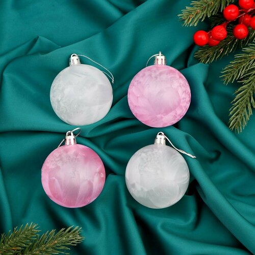 микс, розовый, белый