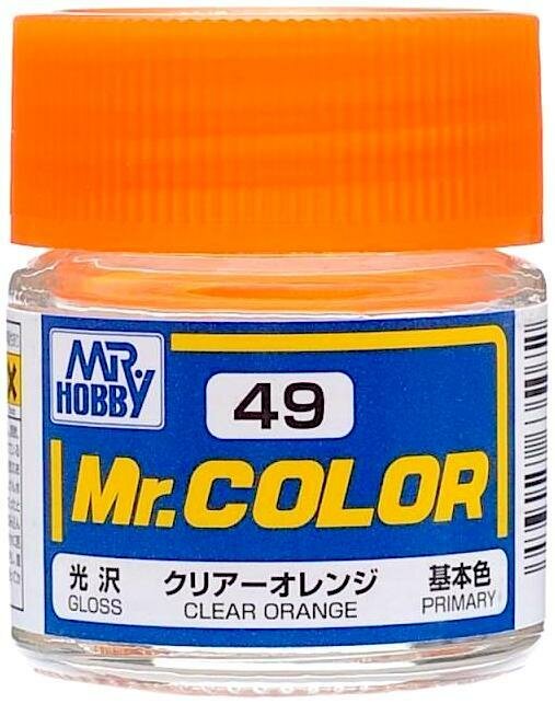 MR.HOBBY Mr.Color Black Черный глянцевый Краска акриловая 10мл