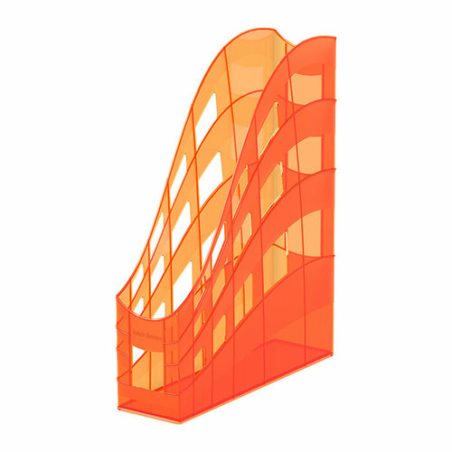 Подставка пластиковая для бумаг вертикальная S-Wing, Neon, 75мм, оранжевый стикеры в стиле ретро для путешествий билетов на паром поезд планшетов журналов скрапбукинга офисные и школьные принадлежности