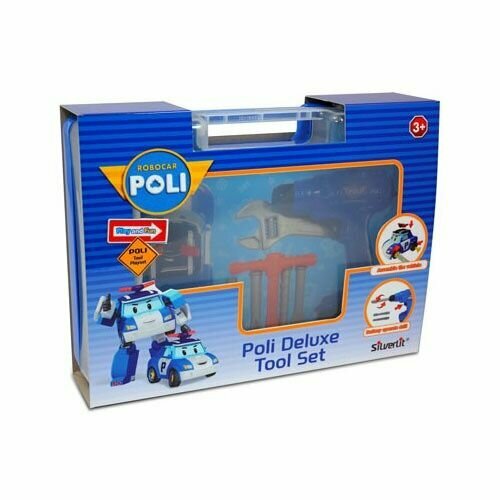 Robocar Poli Игровой набор инструментов с Умной машинкой, 83030 robocar poli часы с мини машинкой разноцветный