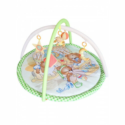 Детский развивающий коврик с дугами BABY WHALES Bear cubs Медвежата 95*95*45