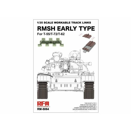 RMSH Early type workable track links for T-55/T-72/T62