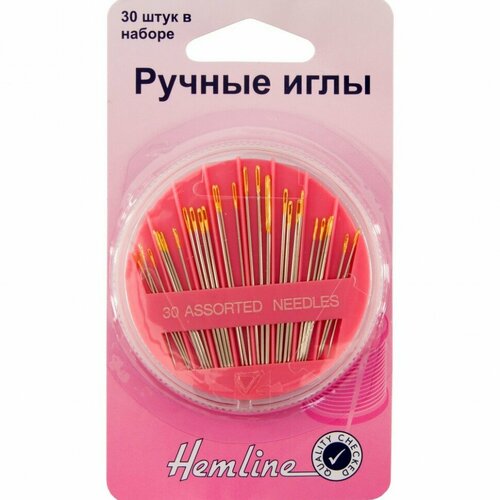 Иглы ручные для вышивания и рукоделия в круглом органайзере #210.30 Hemline