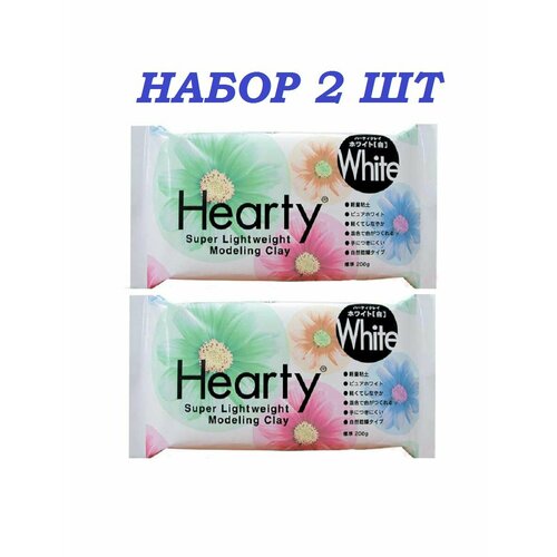 Полимерная глина Padico Hearty White( Харти белый), 200 г. набор 2шт