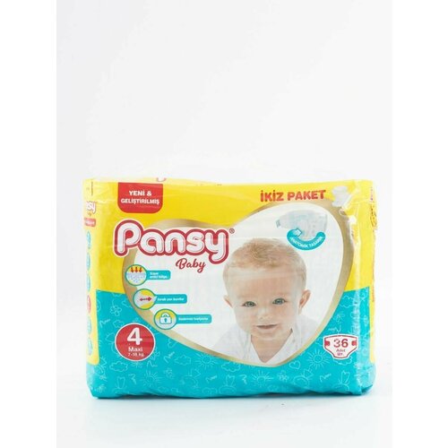 PANSY BABY Подгузники детские 7-18кг 4 размер 36шт