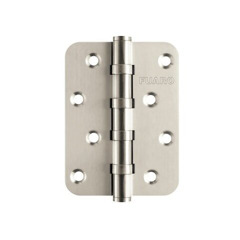 Петля дверная универсальная FUARO 4BB R10 100x75x2,5 SN мат. никель /32643/ (1 шт)
