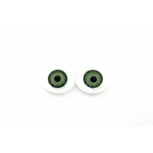 Глаза для игрушек, овальные, зеленые, 1 упаковка глаза для игрушек стеклянные синие 1 упаковка