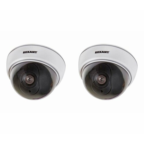 Муляж видеокамеры купольный Rexant внутренняя установка белый 2 шт 149000₽