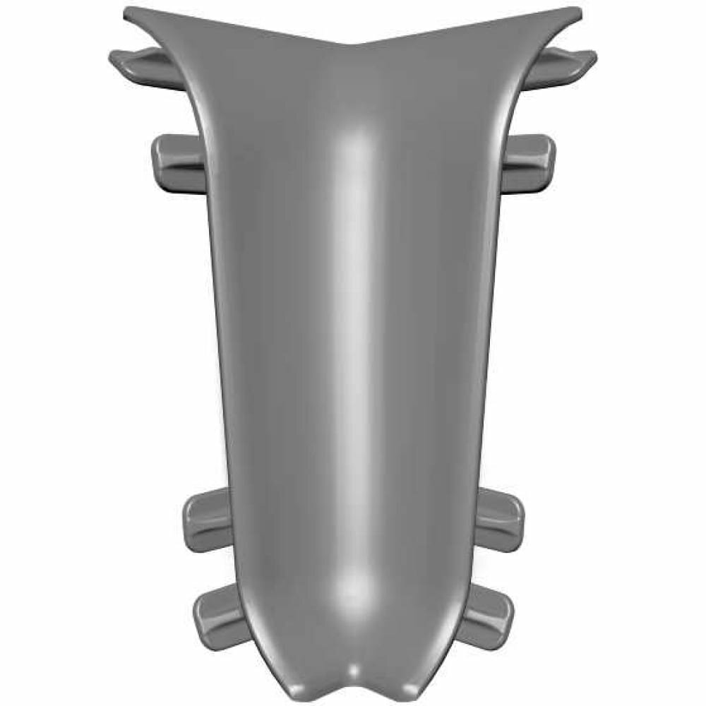 фото Внутренний угол для плинтуса IDEAL Классик 55 мм, 081 металлик серебристый К-П55-В-Ф2 081 МЕТ СРБ