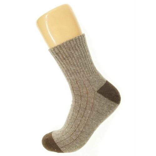 фото Носки , размер 43/44, коричневый, бежевый без бренда