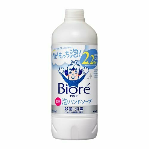 Купить KAO Biore U Антибактериальная пенка для мытья рук с ароматом свежести, сменная упаковка 430 мл