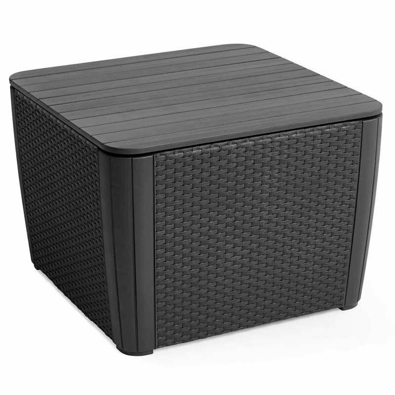 Стол Keter Luzon Plus Flat Wicker Graphite 115 L (17208454) графит, 241664