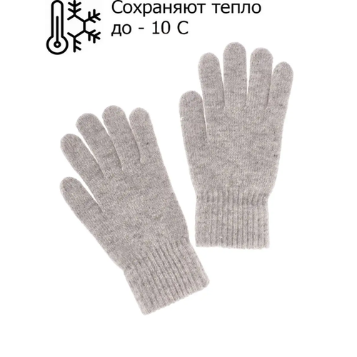 фото Перчатки kyle, демисезон/зима, вязаные, размер 17, серый