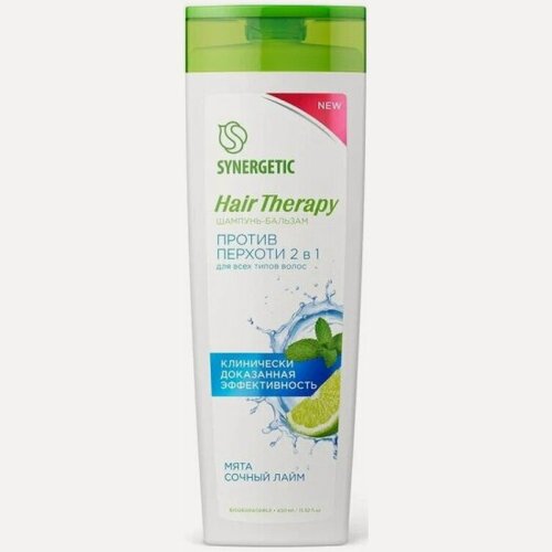 Изображение товара Шампунь-бальзам против перхоти Synergetic Hair therapy 2в1, 400 мл
