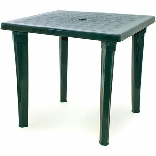 Стол Элластик-пласт пластиковый квадратный (темно-зеленый) стол пластиковый элластик пласт прямоугольный 3723 мт белый