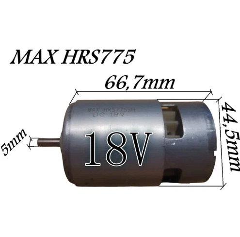 Двигатель для шуруповерта HRS 775 18V вал 5мм (Большой)