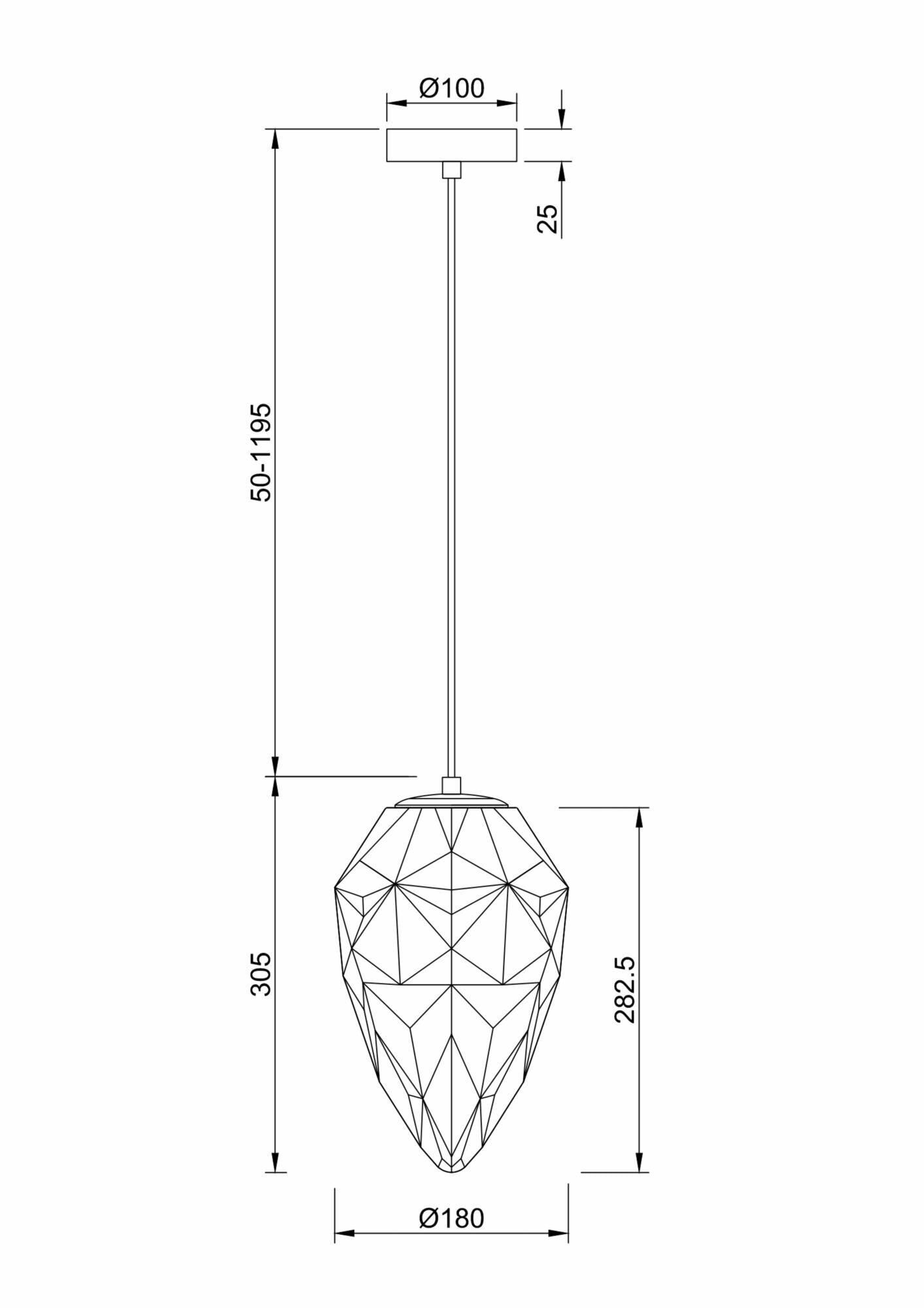 Подвесной светильник Maytoni Globo P052PL-01BL - фотография № 11