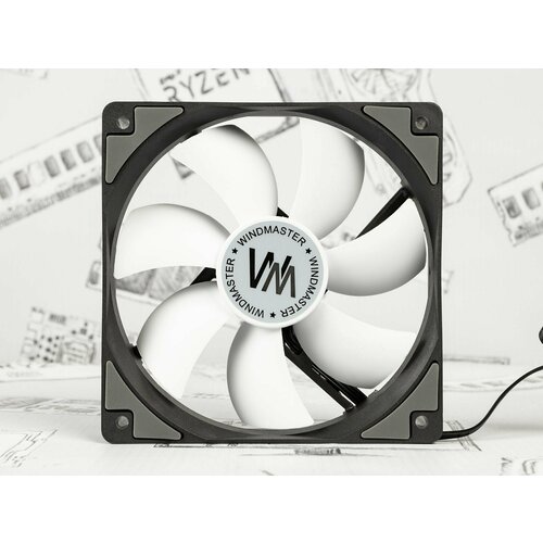 Вентилятор WINDMASTER Aeol, 120мм, PWM, 4pin + Molex