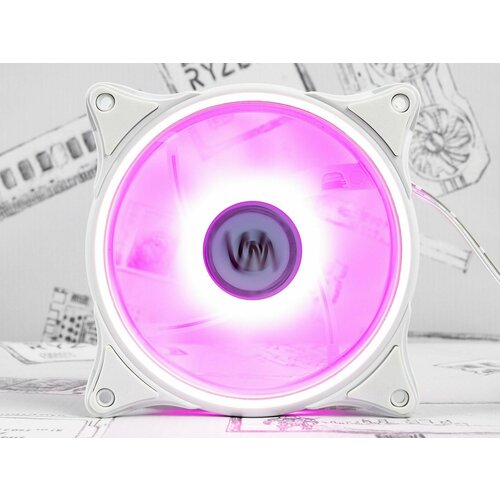 Вентилятор WINDMASTER Firefly-R Purple, 120мм, 3pin + Molex, фиолетовый, LED