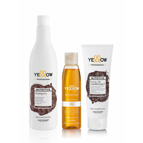 Набор для сухих волос YE NUTRITIVE шампунь 500 мл кондиционер 250 мл масло 125 мл YELLOW 25392_25395_25396 3688₽