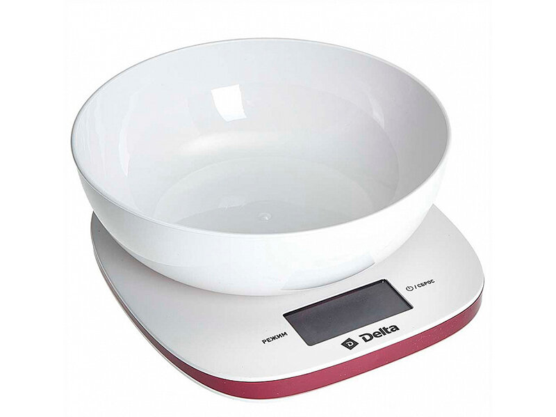 Весы Delta KCE-72 White-Bordo