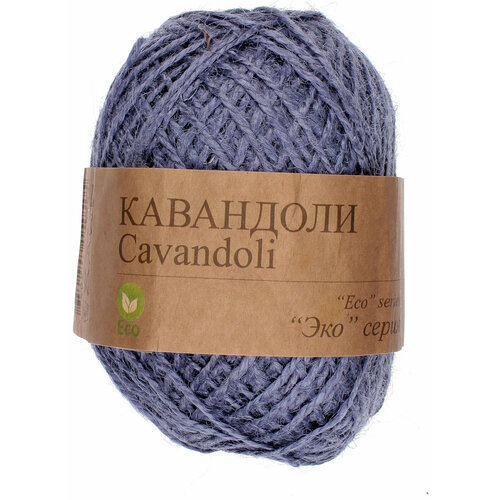 Пряжа Прочее Кавандоли сиреневый (13), 100%джут, 180м, 100г, 2шт