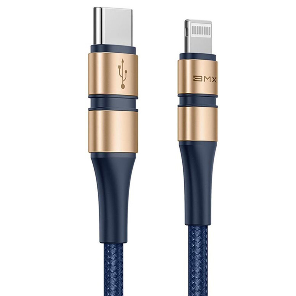 Кабель BMX Double-deck MFi certified Cable Type-C to Lightning PD 18W 1.2m (Серый)