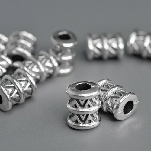 Комплект бусин для темляка, браслета, ножа, брелка, на паракорд / Орнамент 