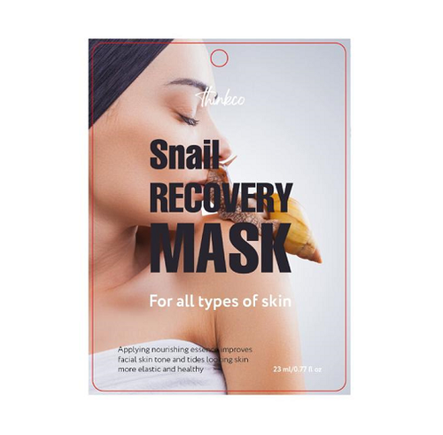 Тканевая маска для лица с экстрактом муцина улитки Thinkco Snail Recovery Mask