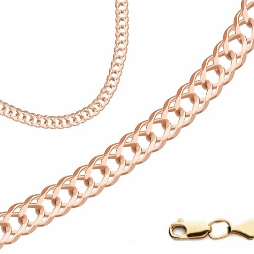 фото Браслет linea, красное золото, 585 проба, длина 18 см.