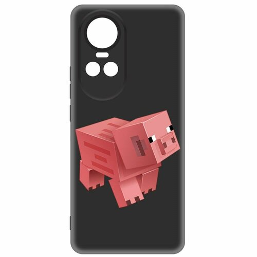 Чехол-накладка Krutoff Soft Case Minecraft-Свинка для Oppo Reno10 Pro 5G черный чехол накладка krutoff soft case minecraft свинка для oppo a54 черный