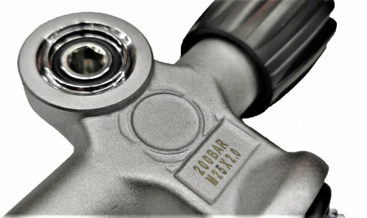 Вентиль для баллона, 232bar, DIN/YOKE — фото 1