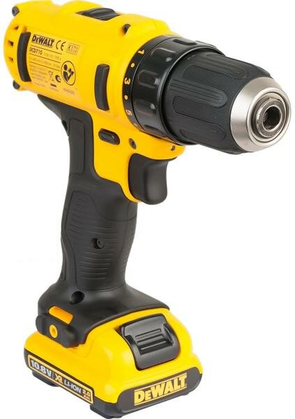 Дрель-шуруповерт DeWALT DCD710D2-QW, 2Ач, с двумя аккумуляторами