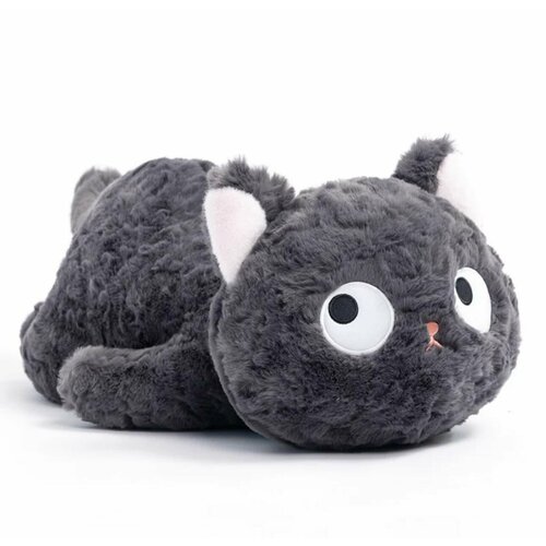 Мягкая игрушка-обнимашка реалистичный Чёрный Кот, 45 см мягкая игрушка кот толстый бегемот реалистичный 45 см белый
