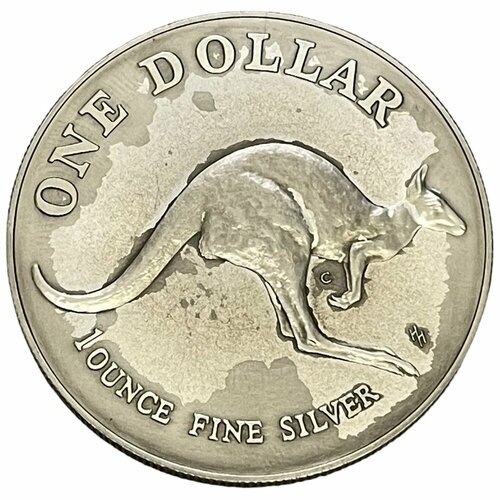 Австралия 1 доллар 1993 г. (Серебряный кенгуру) австралия 1 доллар 1993 охрана окружающей среды unc