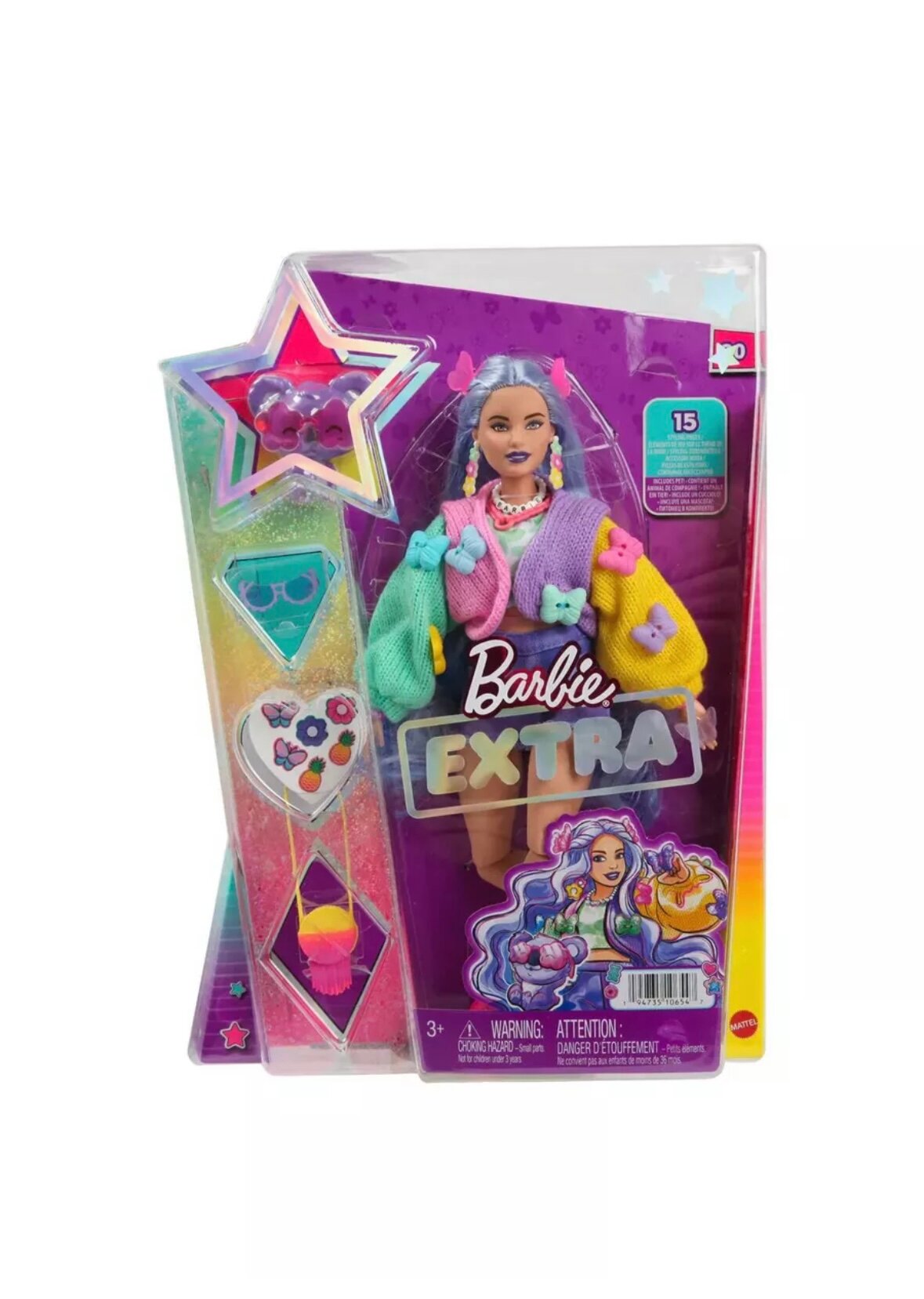 Кукла Barbie extra / Барби Экстра с лавандовыми волосами