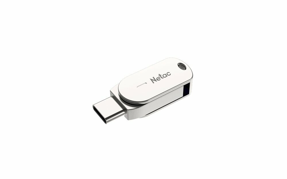 Флеш Диск Netac U785 32Gb , USB3.0+TypeC, металлическая