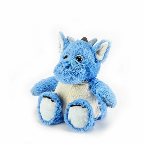 фото Игрушка грелка детская / грелка для новорожденных / комфортер large синий дракон warmies