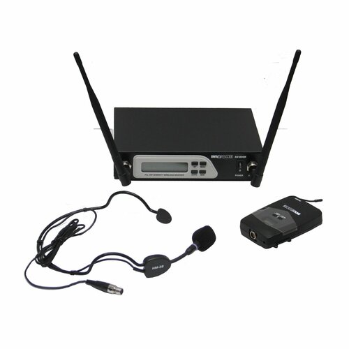 INVOTONE AV800HS - двухантенная головная радиосистема UHF 710-726 МГц, с/ш >90дБ yanzeo sr792 uhf rfid ридер 10 дби 15 м большой диапазон ip67 rj45 выход сети