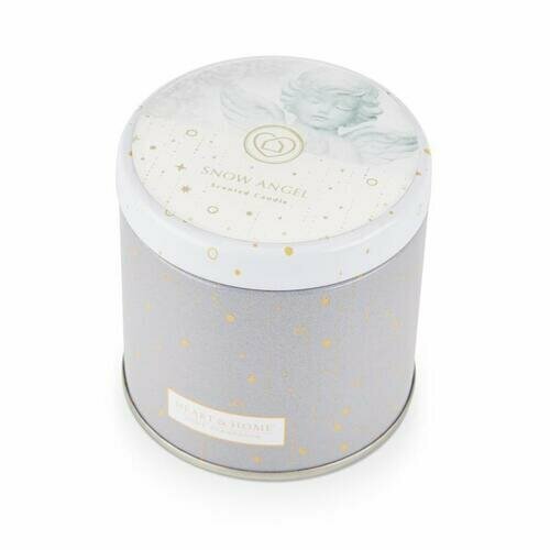 Свеча Heart&Home в металлической банке Snow Angel, 125 гр