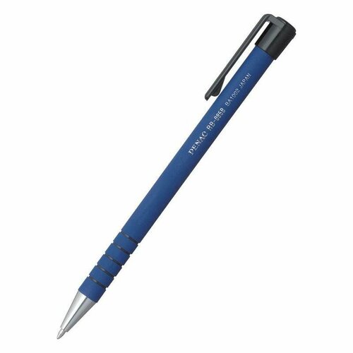 Ручка шариковая автоматическая Penac RB-085B BA (0.35мм, синий цвет чернил), 12шт. printio блокнот без названияпес захар пишет письмо