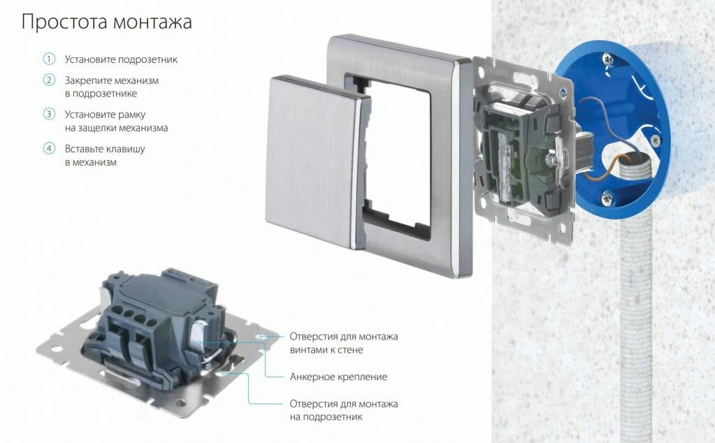 Выключатель одноклавишный (слоновая кость) Werkel WL03-SW-1G-ivory 4690389046148 - фото №4