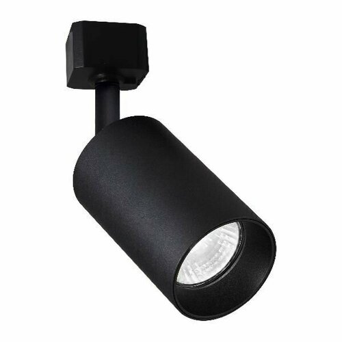 Трековый светильник однофазный Max Light, черный, GU10